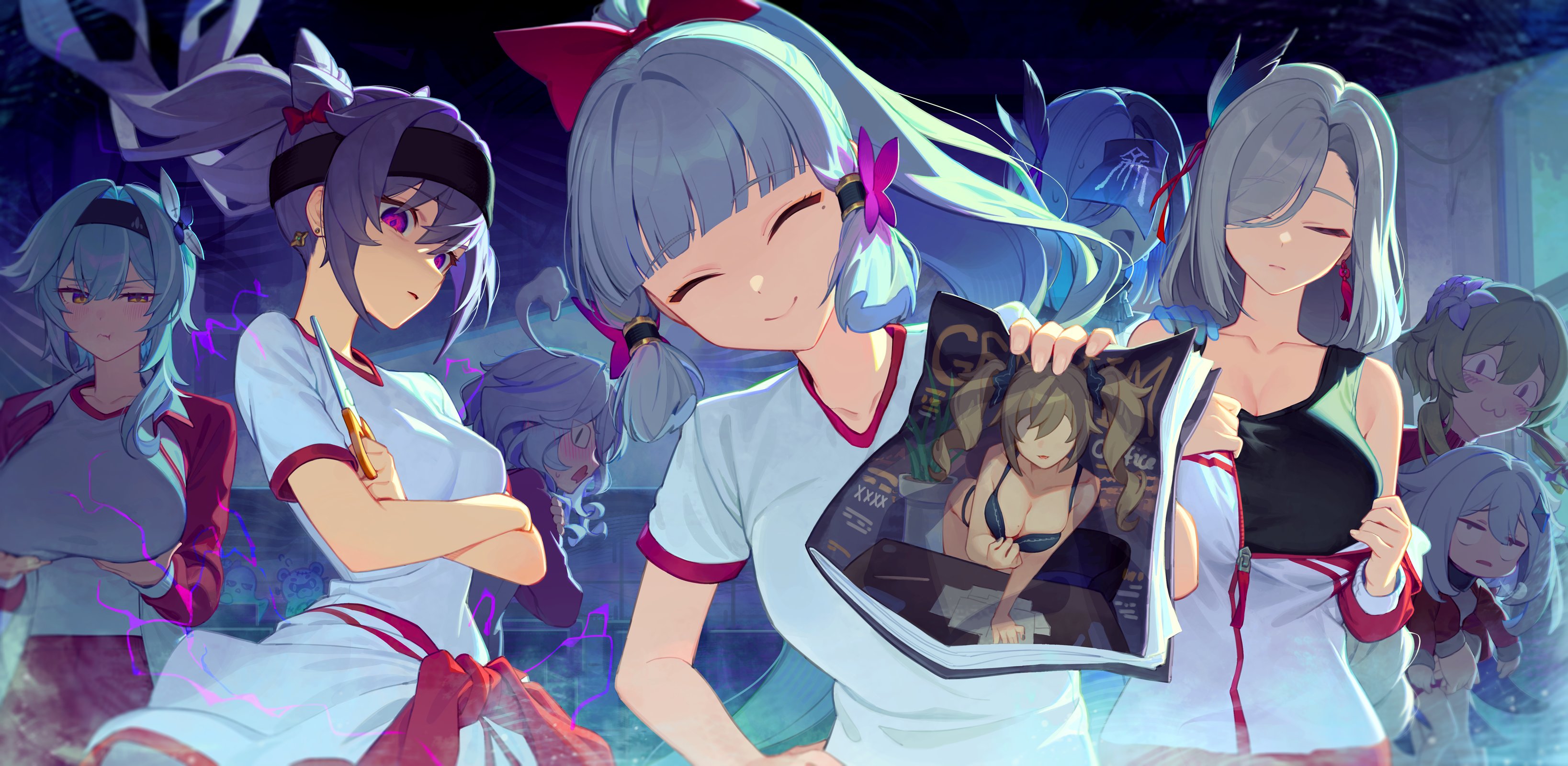 mincho genshin impact barbara (genshin impact) eula furina guoba